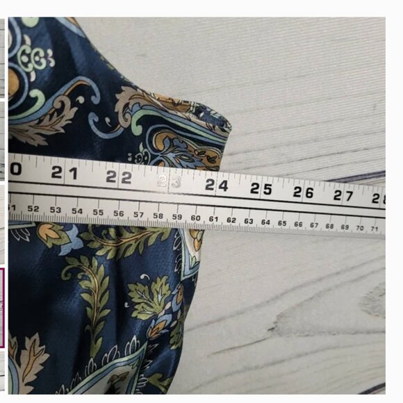 Talbots paisley print silk plus size blouse size 20 - Picture 5 of 6